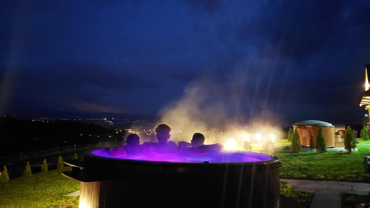 Domki Gorce Klikuszowa Sauna Jacuzzi Exterior foto