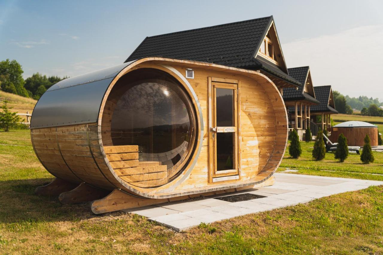 Domki Gorce Klikuszowa Sauna Jacuzzi Exterior foto